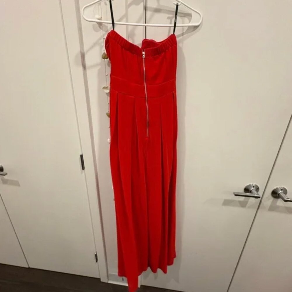 Red Strapless Maxi Dress (ASOS, TFNC), Size S